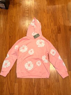 Denim Tears Cotton Wreath Hoodie Pink