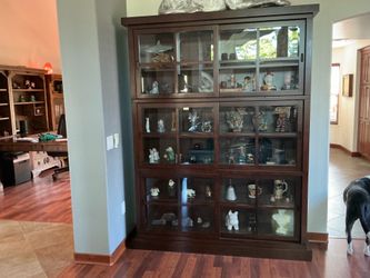 Matching 3-Piece Library & Display Cabinet Wall Unit