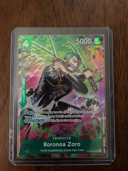 Roronoa Zoro Treasure rare one piece card
