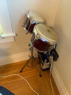 Bongos + stand
