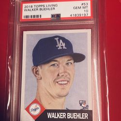 💎Walker Buehler Rookie Card PSA10💎