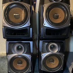 Sony Speakers 4 Of Them (. No Sterio Unit ) There Very Loud $140