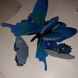 6 3d Wall Butterflies 