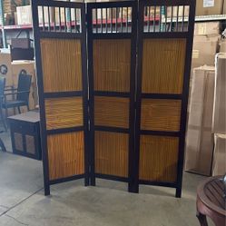Bamboo Divider 3 Panel