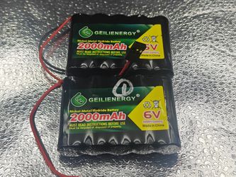 6V 2000mAh High Capacity NiMH Receiver RX Battery Pack with Hitec Connector for RC Toy Airplanes Aircraft