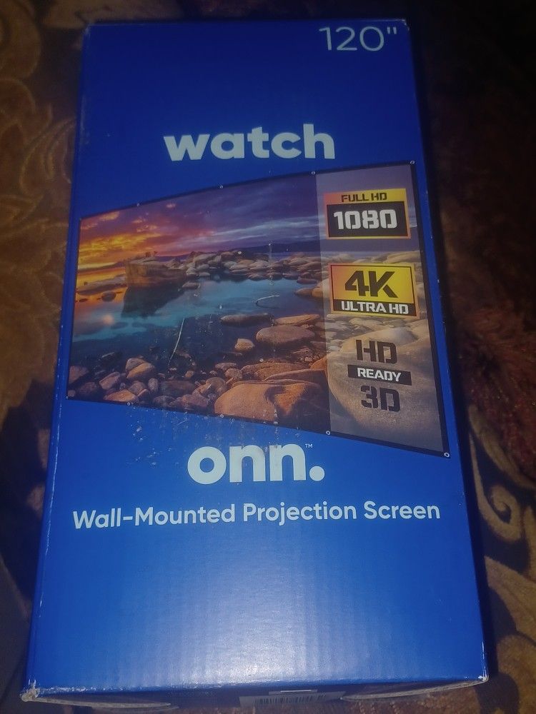 One 120 In Projector Screen Never Used $15