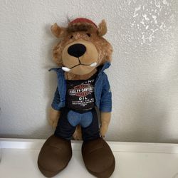 HARLEY DAVIDSON ROAD WOLF 14" PLUSH ROAD HOGS MOTORCYCLE CLUB JACKET RARE HTF