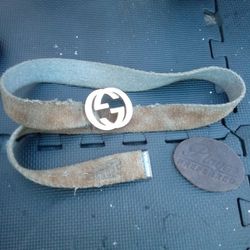 Gucci Italy Belt buckle and belt