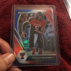 Patrick Mahomes Prizm Draft Refractor