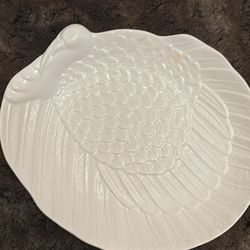 This is a Lenox French Perle Carved Turkey Platter.