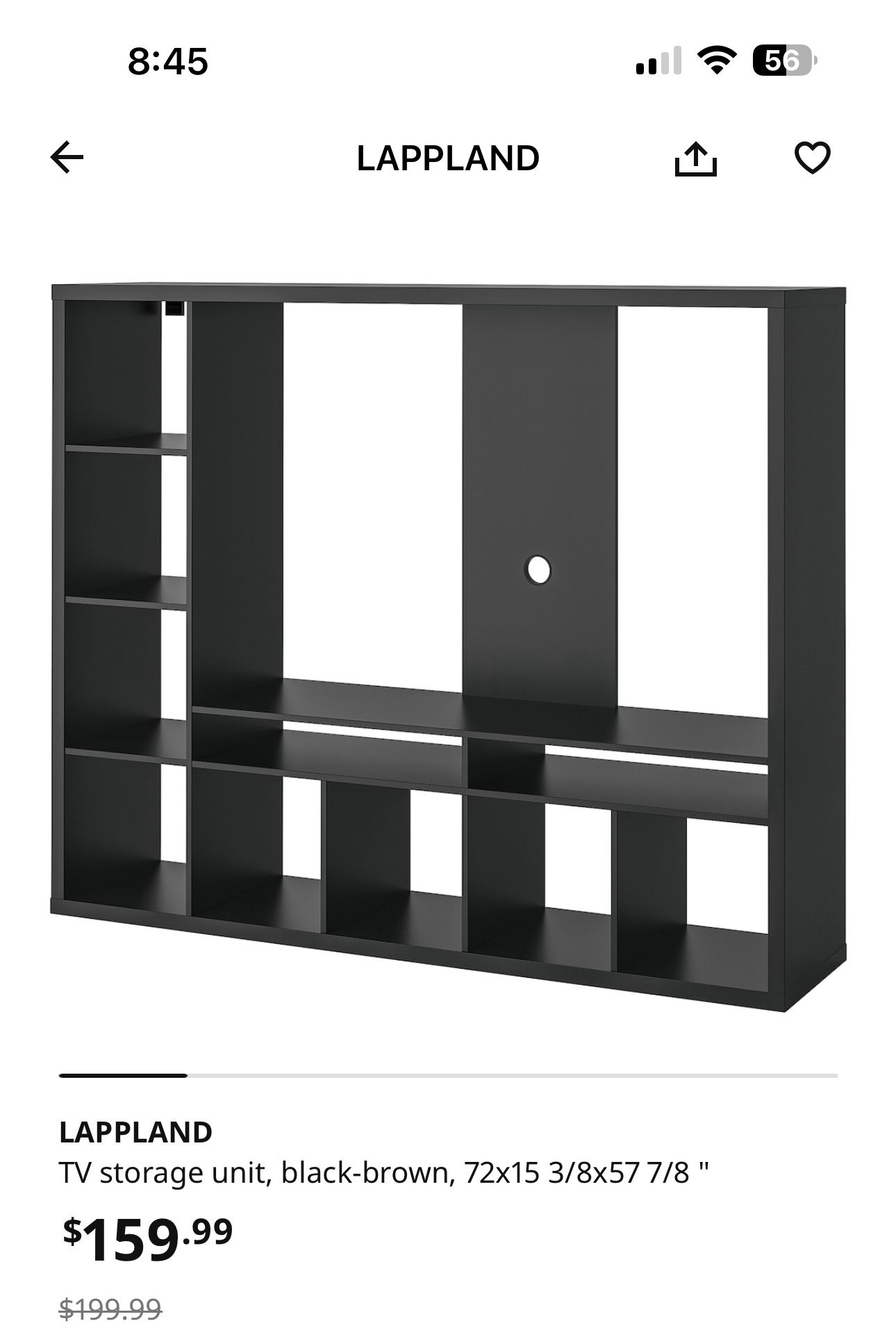 IKEA LAPPLAND TV Stand Storage Unit