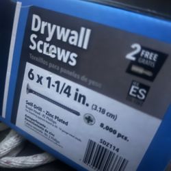 Grip-Rite #6 x 1-1/4 in. Zinc-Plated Self-Drilling Drywall Screws