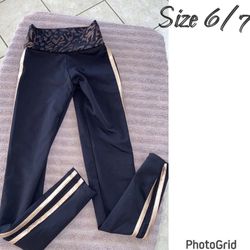 Little girls dance leggings size 6/7