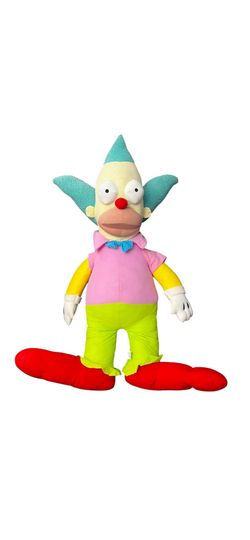 The Simpsons Krusty the Clown Plush 16" Licensed Toy Factory Stuffed
