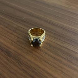 Size 5 Cocktail Ring Gold Finish