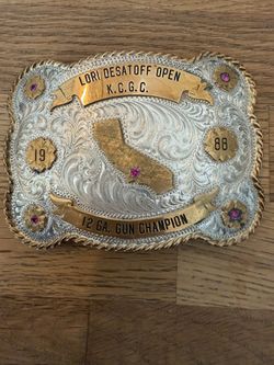 VINTAGE TROPHY BELT BUCKLES
