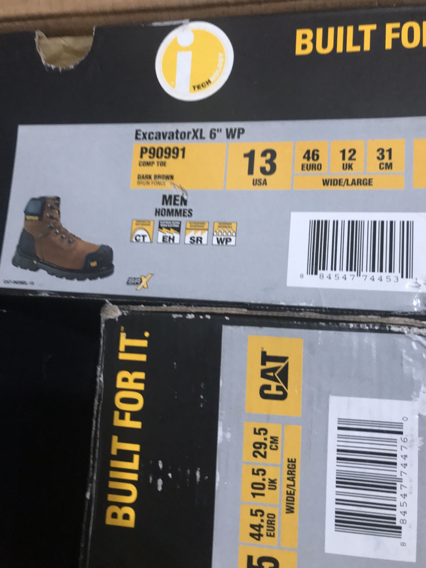 Caterpillar//EXCAVATOR 6”//work boots//comp toe// size (13)(14)