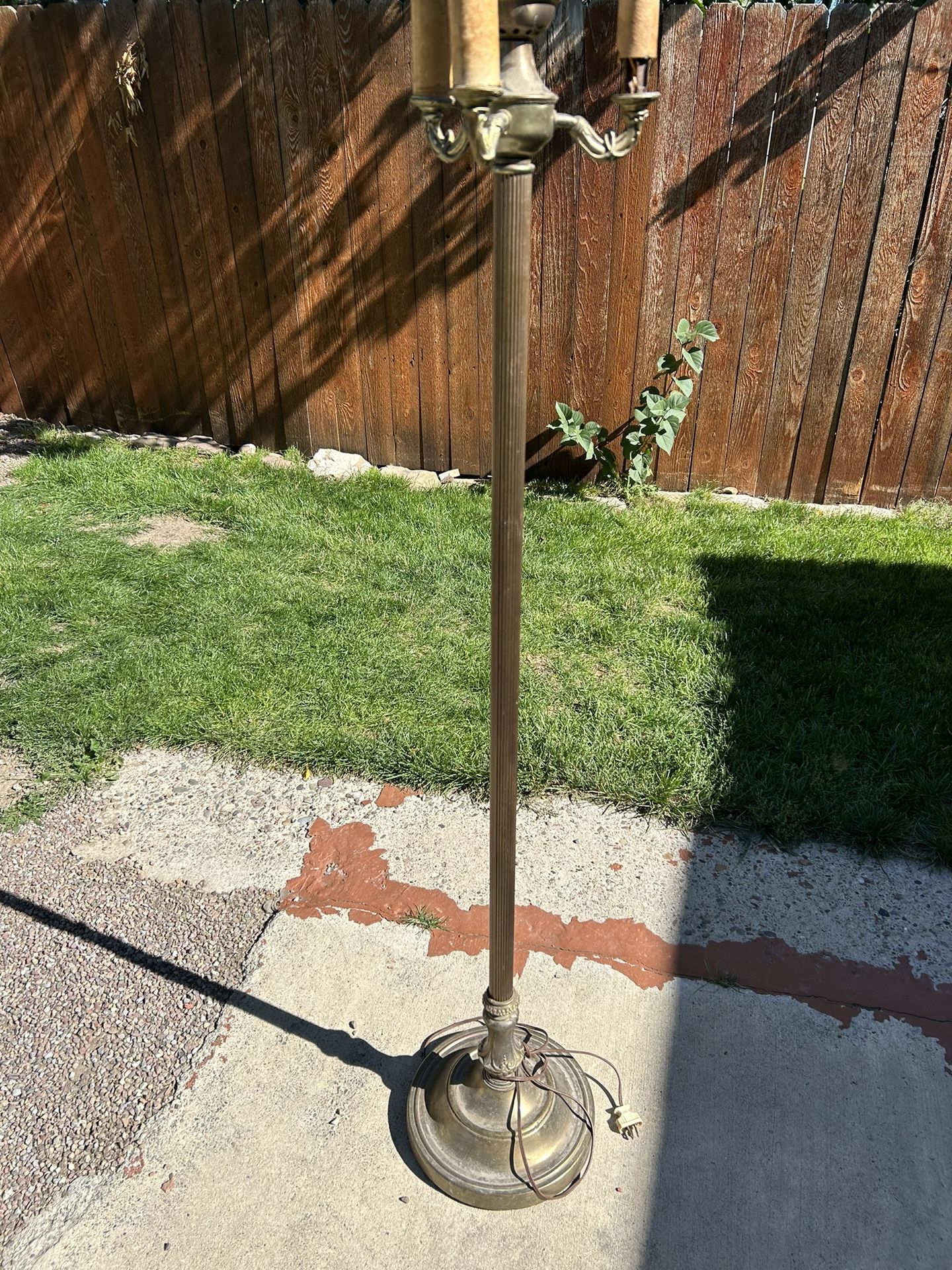 Antique Brass Floor Lamp