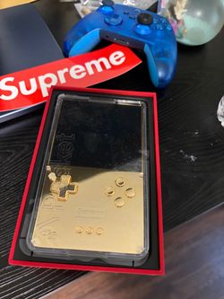 Supreme x Analogue Pocket Gold Handheld Console