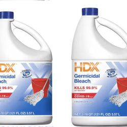 2x HDX Germicidal Bleach Concentrate -  121 FL Pack Of 2