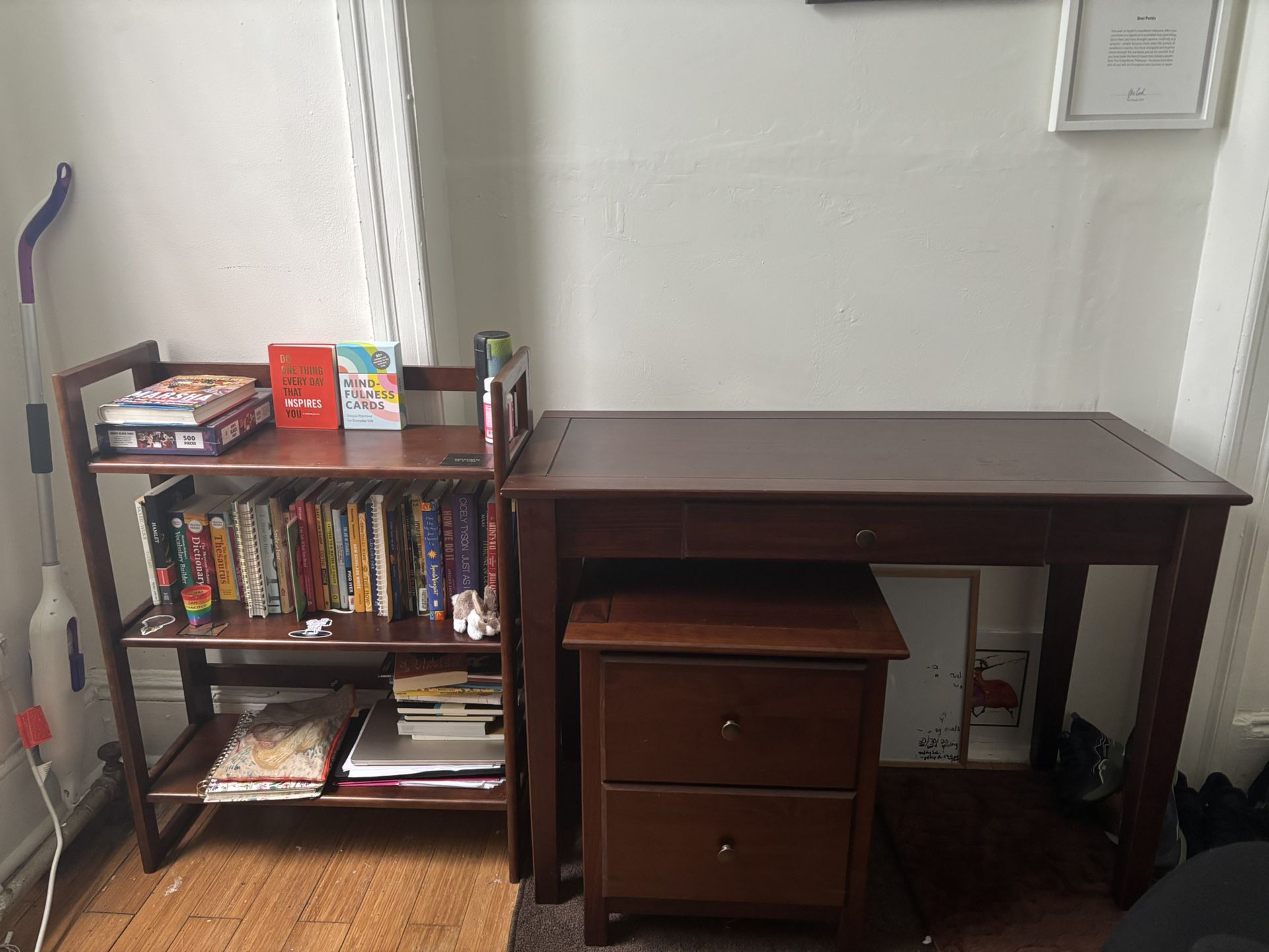 Real Wood Desk and Nightstand