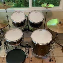 Complete Tama Imperialstar Drum Set, Cymbals 
