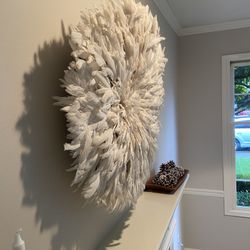 COOL JUJU HAT! AUTHENTIC FEATHER HEADDRESS! GREAT WALL ART 