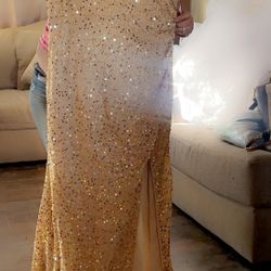 gold dress 