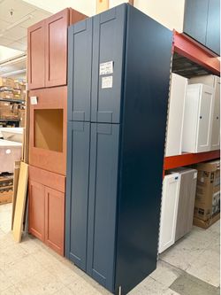 Navy blue pantry 84”h