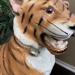 Large Vintage 1960’s Tiger Statue