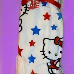 Hello Kitty Fourth of July throw blanket