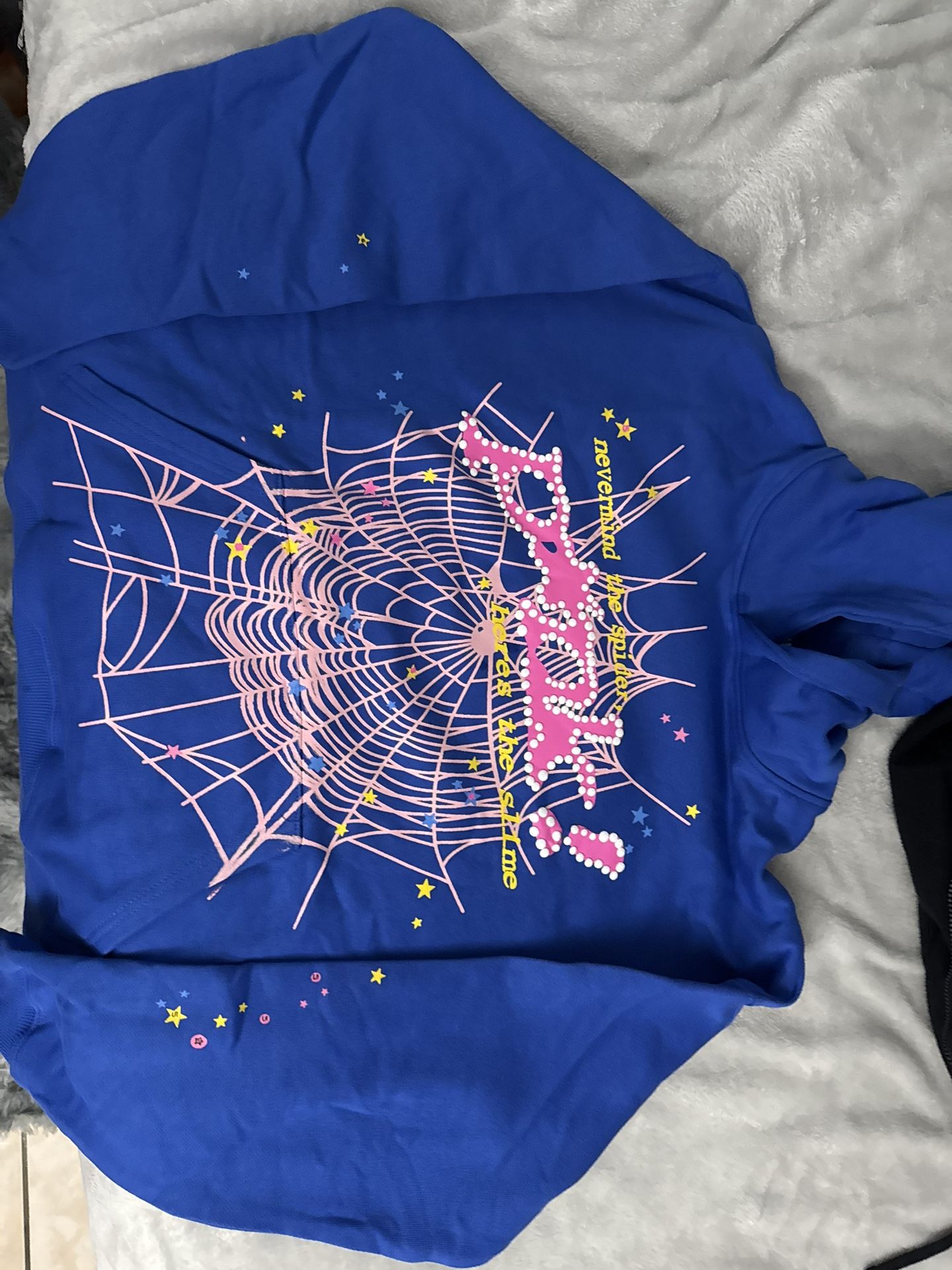 Spider Hoodie Blue $ Pink
