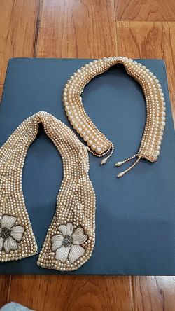 VINTAGE 195OS BEADED COLLARS