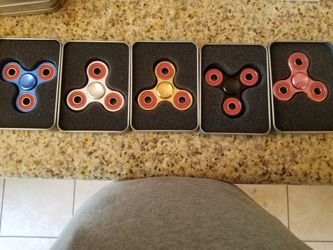 Aluminum fidget spinner five different colors five