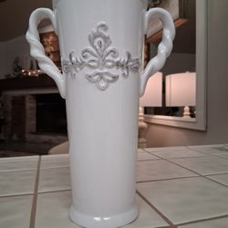 TALL 10" CERAMIC VASE...asking $10.00 ( Near the Airport )