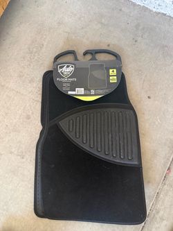 New Auto Drive Universal Black Car Floor Mats – 4 Piece Set