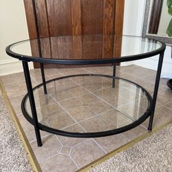 Glass Round Coffee Table 