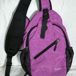 MayLisacc Sling Backpack Crossbody Lightweight Shoulder Chest Bag  