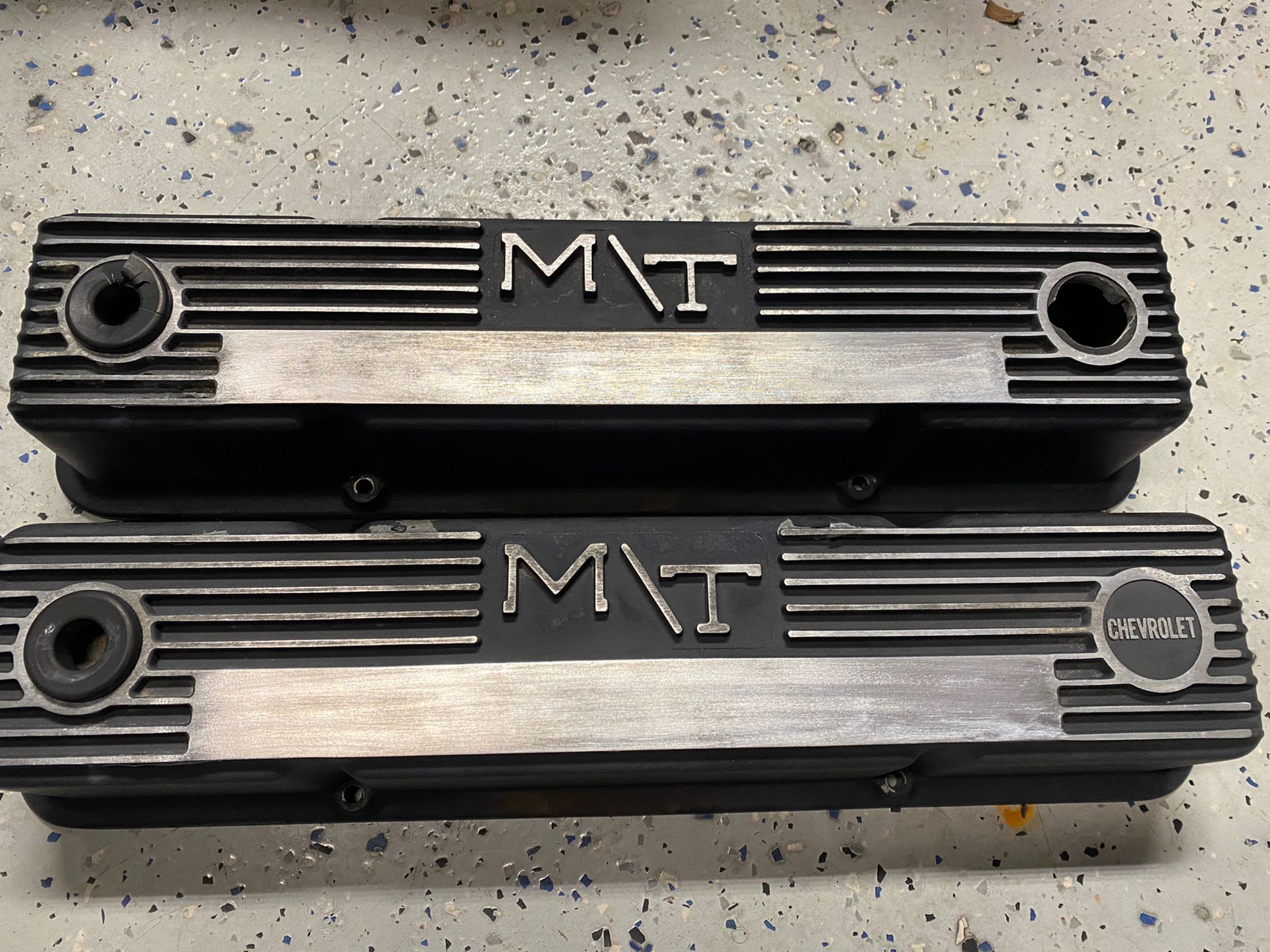SBC ALUMINUM MICKEY THOMPSON VALVE COVERS