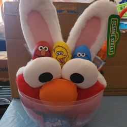 Easter Baskets Elmo Pillow