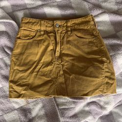 Pac Sun Yellow Denim Skirt
