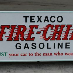 Texaco Fire-Chief Gasoline - Reproduction 27" Metal Sign