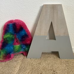 Letter “A” Wall Decor & Pillow