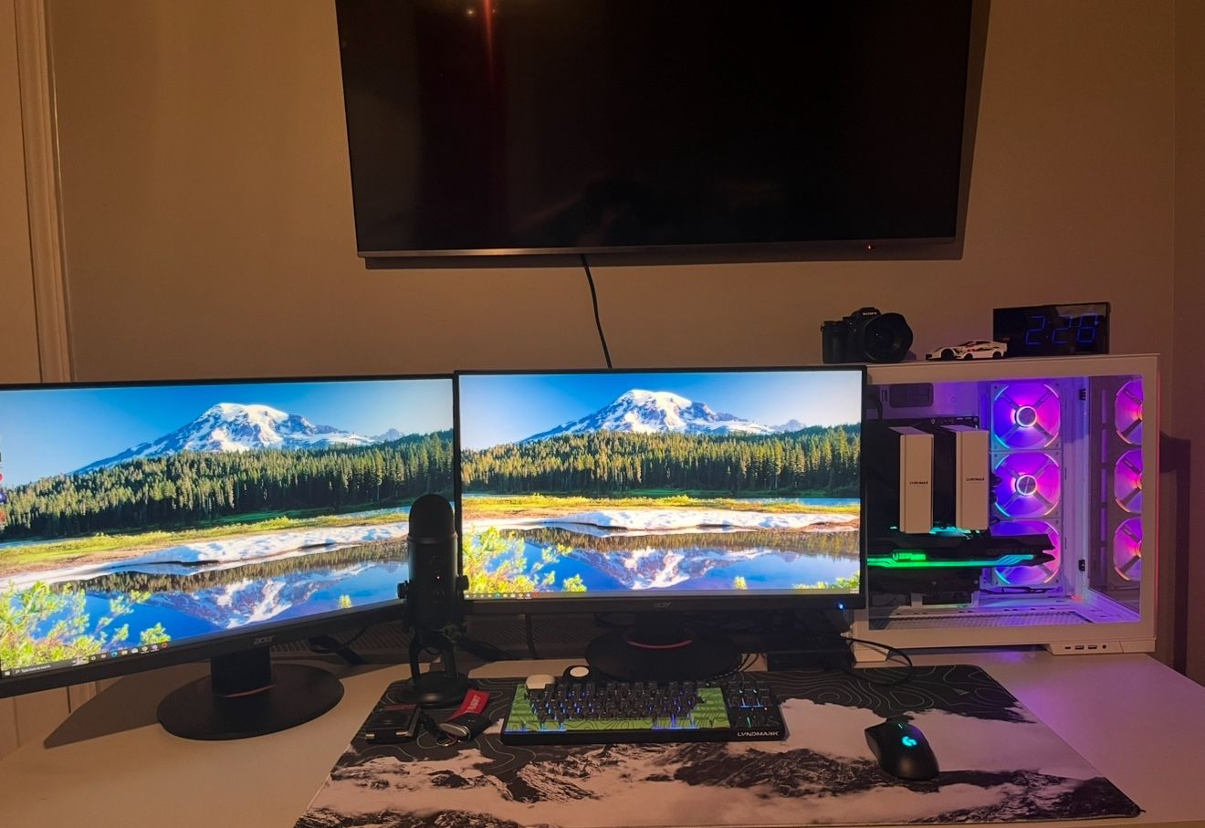 2x XF270HU 1440p 144Hz 1ms Monitors