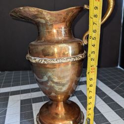 Ornate Copper Pitcher 