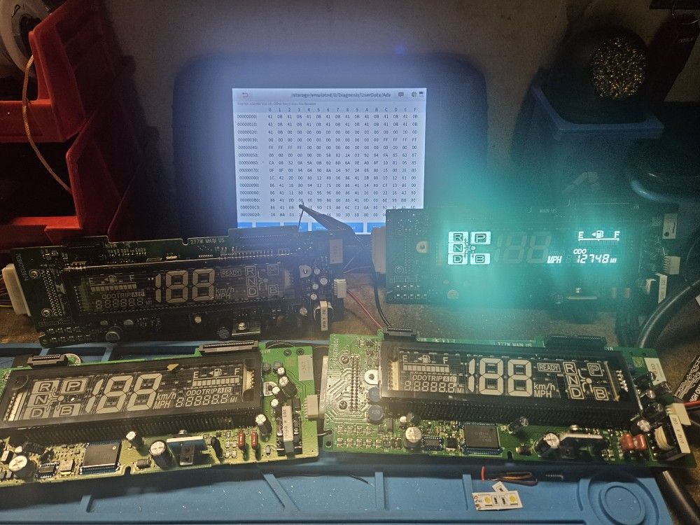 Toyota Prius Cluster Odometer Speedometer