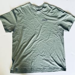 Patagonia Short Sleeve Responsibili Tee Pullover Green Bison. Mens Size XL