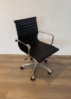 Herman Miller Eames Inspired Back and Chrome Conference Chair
