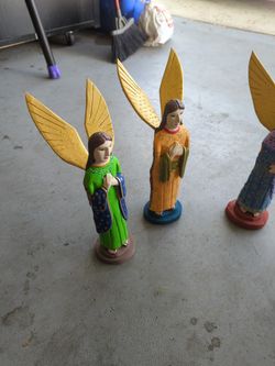 Handcarved Handpainted Peruvian Angels