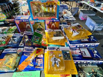 Huge 152 case fresh Starting Lineup collection!